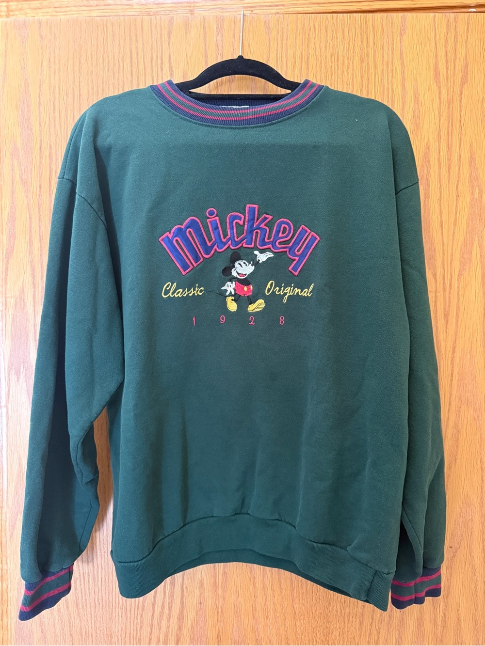 Vintage Mickey Dark Green Crewneck Sweatshirt